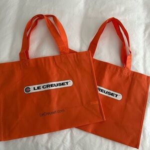 Le Creuset Vibrant Orange Tote Bag, reusable, eco-friendly
